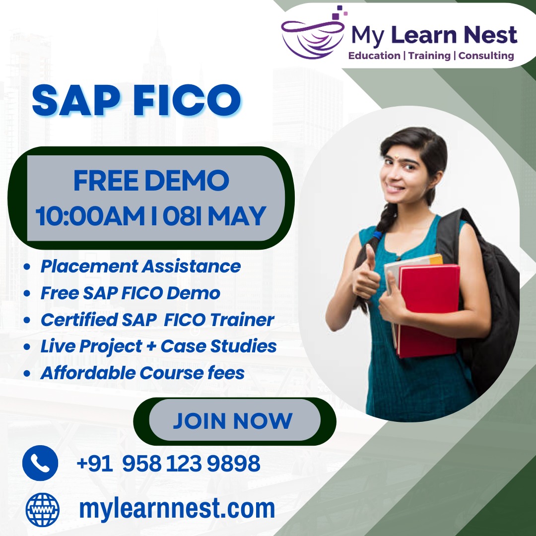 SAP FICO Free Demo 08/05/2024 At 10:00 AM For WhatsApp wa.me/919581239898 Or Call 📞+91 958 123 9898 #saponlinecourse #sapfico #BecomeaConsultant #sapficoonlinetraining #saptraininginstitute #learnindustryexperts #ExeriencedFaculty #offlineonlineclasses