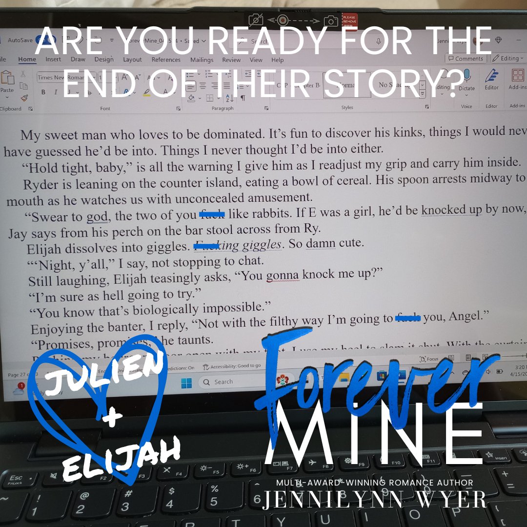 TEASER TUESDAY: FOREVER MINE 💙 Are you ready for the end of their story? Books 1 & 2 out now. Book 3: books2read.com/ForeverMinebyJ… #romancebooks #books #RomanceReaders #TBR #BooksWorthReading #booklover #BookTwitter #reader #mustread #booktwt #Reading #steamyromance #KindleUnlimited