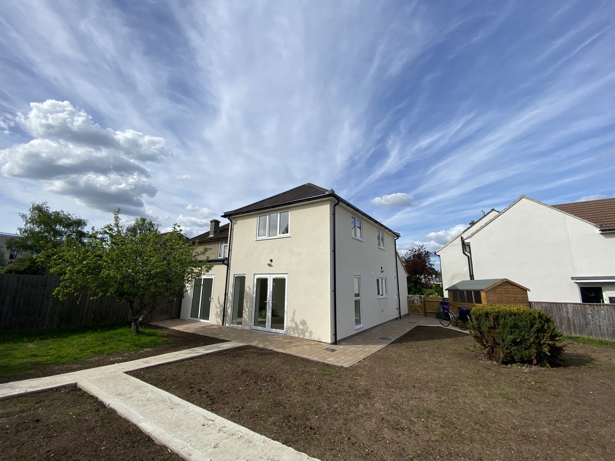 It’s great to see the completion of this socially rented home in Northway, Oxford. We’ve added a large 2 storey extension to add 2 bedrooms, helping fulfil @oxfordcitycouncil ‘s need for more larger council houses. Working with <a href="/ox_place/">OX Place</a> and <a href="/ods_doinggood/">ODS</a> .