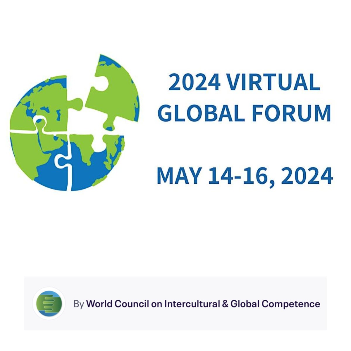 Join upcoming virtual events organized by the World Council on Intercultural and Global Competence: 📆 May 8 at 4 PM ET—World Council Global Meetup Register at us06web.zoom.us/meeting/regist… 📆 May 14-16—3rd Annual Global Forum of the World Council 👉 Register at eventbrite.com/e/3rd-annual-g…