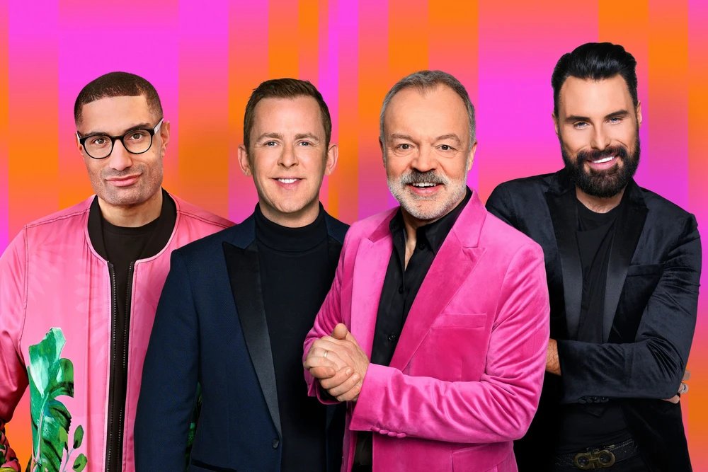 Richie Anderson Scott Mills Graham Norton Rylan Clark Remember these names of the presenters who picked up their blood-soaked Eurovision paycheques while children were being murdered in Gaza.