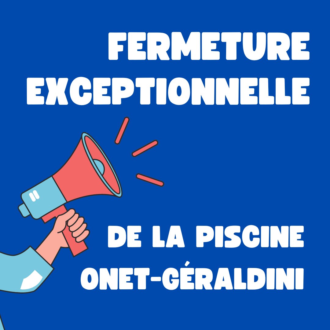 La piscine Onet-Géraldini est fermée pour problème technique jusqu'à nouvel ordre. Merci de votre compréhension.