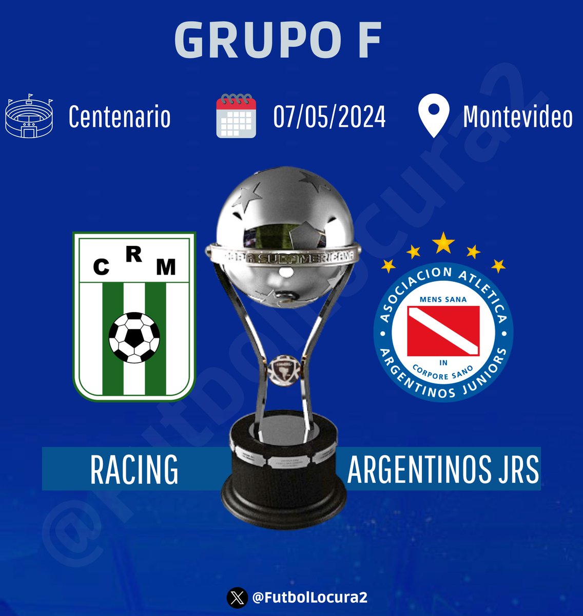 🏆 COPA SUDAMERICANA 2024

🇺🇾 RACING 🆚 ARGENTINOS JUNIORS 🇦🇷

⏰
🇧🇴🇻🇪 18:00
🇨🇴🇪🇨🇵🇪 17:00
🇦🇷🇧🇷🇨🇱🇵🇾🇺🇾 19:00

#Sudamericana #LaGranConquista