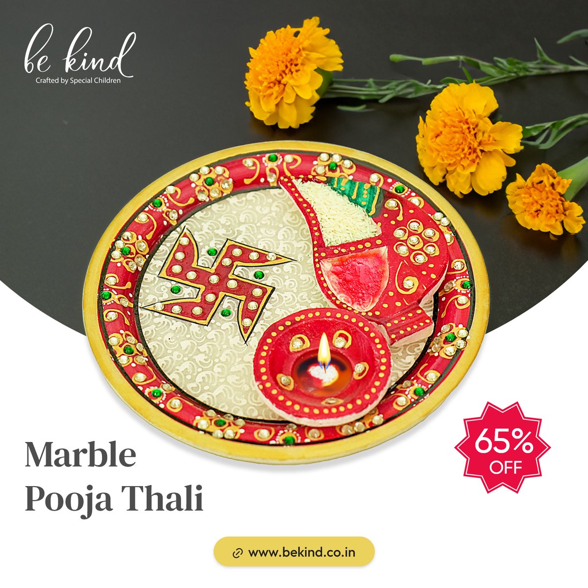 Enhance your sacred rituals with our Decorative Marble Pooja Thali, now available at a delightful 60% discount, elegance to your worship space. 
Shop Now: t.ly/-YV6g
#SacredRituals #PoojaThali #MarbleDecor #DiscountOffer #ElegantDesign  #SpecialOffer #shopnowonline