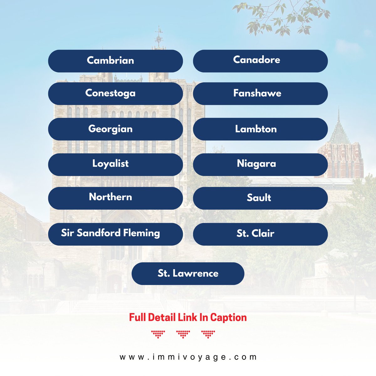 These 13 colleges in Ontario will be admitting fewer international students in 2024. Here is the list for colleges. Check out this link for full information - lnkd.in/gzcqqRCa #newupdate #canadastudentvisa #visaexpert #immigrationservices #immivoyage #collegelife