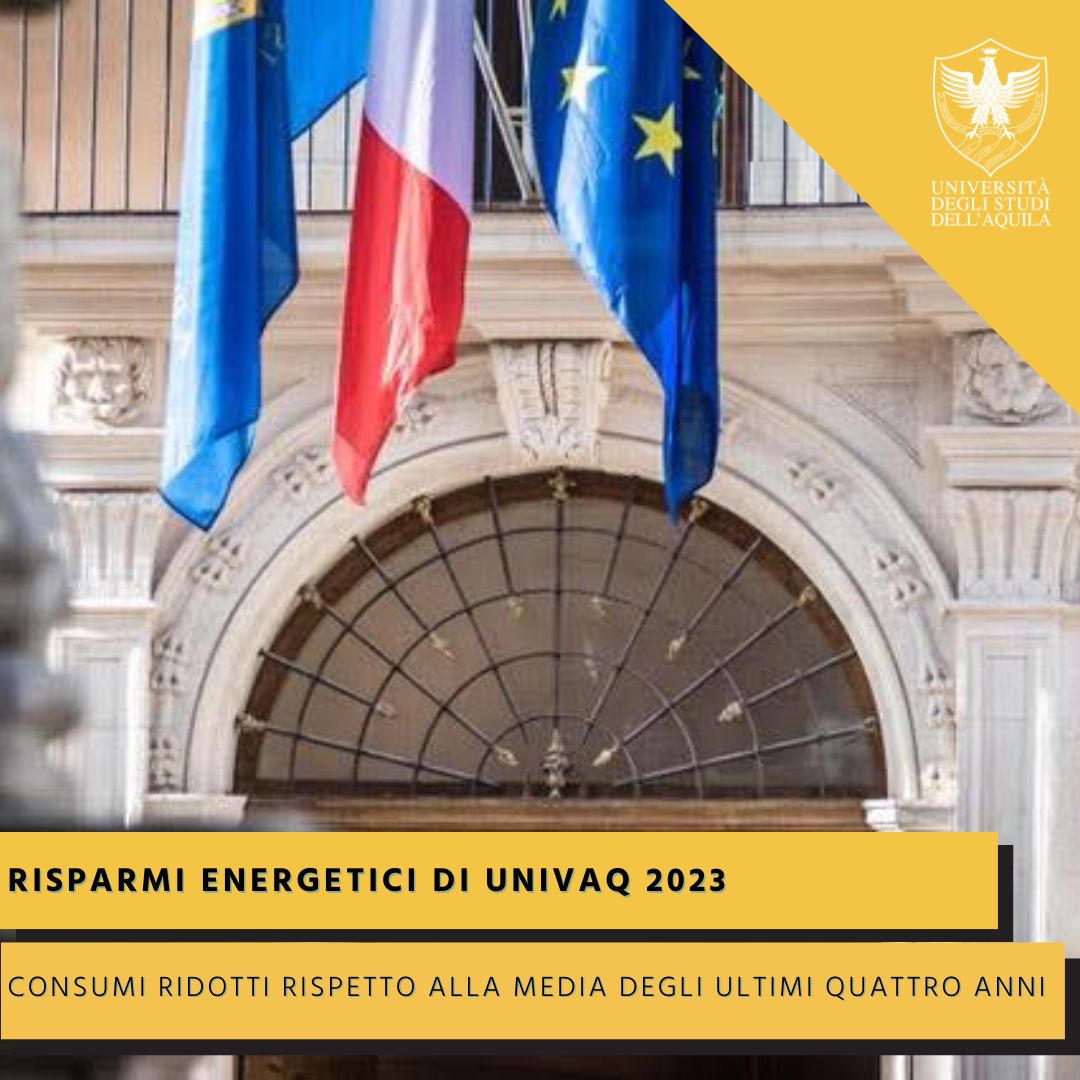 𝐈 𝐫𝐢𝐬𝐩𝐚𝐫𝐦𝐢 𝐞𝐧𝐞𝐫𝐠𝐞𝐭𝐢𝐜𝐢 𝐝𝐢 𝐔𝐧𝐢𝐯𝐀𝐐 Gestione #sostenibile degli impianti di riscaldamento e comportamenti virtuosi di personale e studenti: ridotti i #consumi #energia 2023 rispetto alla media dei quattro anni precedenti. #univaq univaq.it/section.php?id…