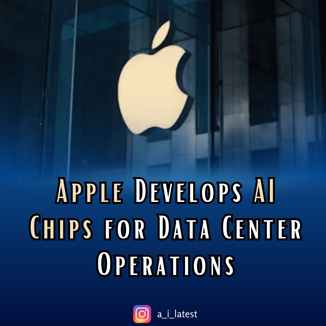 Apple is reportedly developing specialized chips to power AI software in data centers.

#Apple #AIChips #ailatest
#DataCenter #Innovation #ArtificialIntelligence #TechNews #TechGiant
#AIInfrastructure
#DataCenterTech
#PerformanceEnhancement