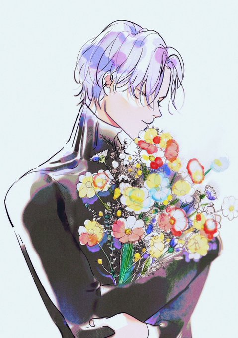 「男の子 花」のTwitter画像/イラスト(新着)