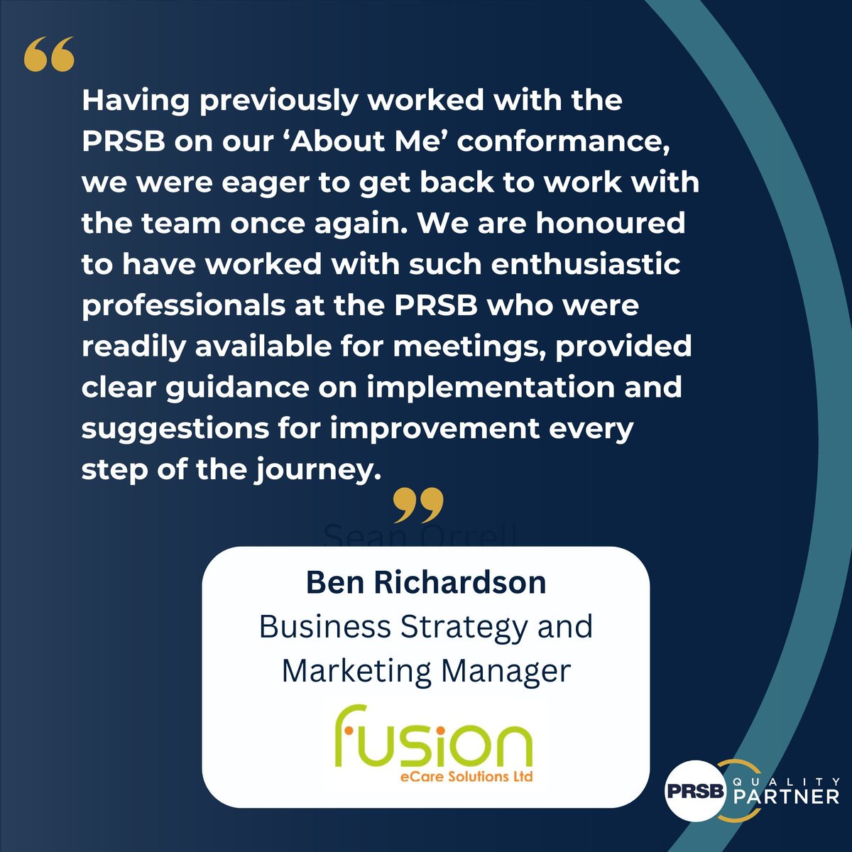 👏Our Quality Partner, @FusionECare, is now conformant with the #PersonalisedCare and Support Plan Standard: hubs.li/Q02wk3_l0 #PersonCentredCare #healthcare #socialcare