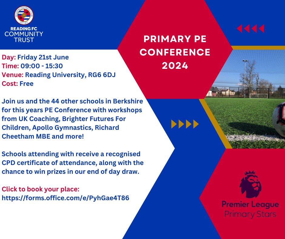 PE Conference: In just over a month it'll be our 3rd annual PE Conference! Bringing together industry professionals for this free CPD event, we have our last few spaces remaining. Click here to register your schools place forms.office.com/e/PyhGae4T86