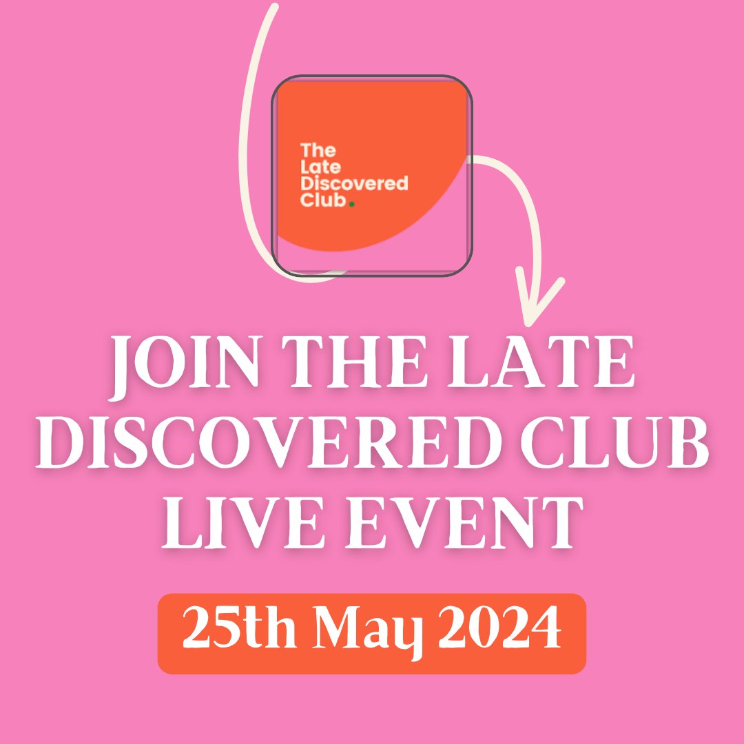 You don’t want to miss this event! 🧡 Join us for Late Discovered Club Live and hear some truly inspirational women talking about who they are and what it means to them to be neurodivergent Register: eventbrite.co.uk/e/late-discove… #Autism #ADHD #LateDiscoveredClub #Neurodiversity