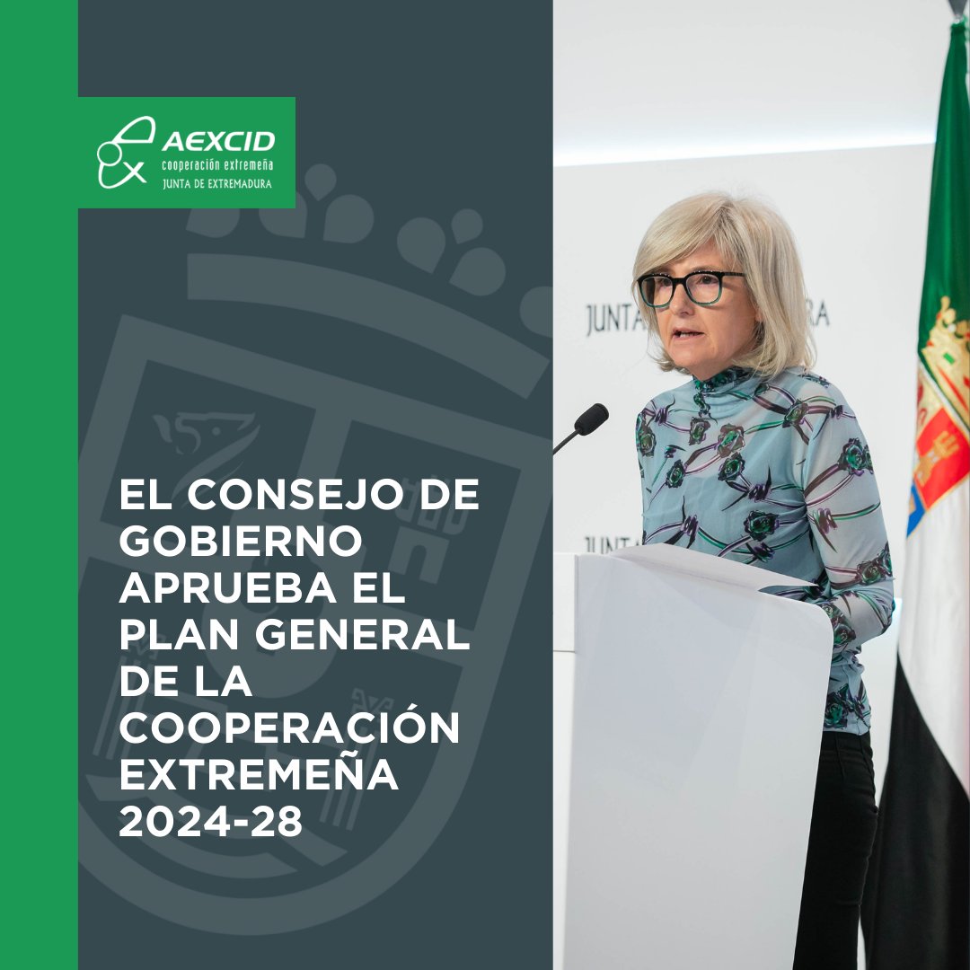 🟩⬜️⬛️ El Consejo de Gobierno ha aprobado en su reunión de este martes el Plan General de la Cooperación Extremeña 2024-28 ℹbit.ly/3Qzs5OI 🎦bit.ly/3QzixU4 @Junta_Ex @presidenciaEXT #CooperacionExtremeña #cooperacioninternacional #Extremadura