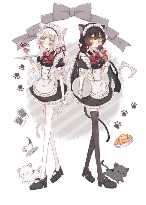 時々描いてるねこねこメイドさん 