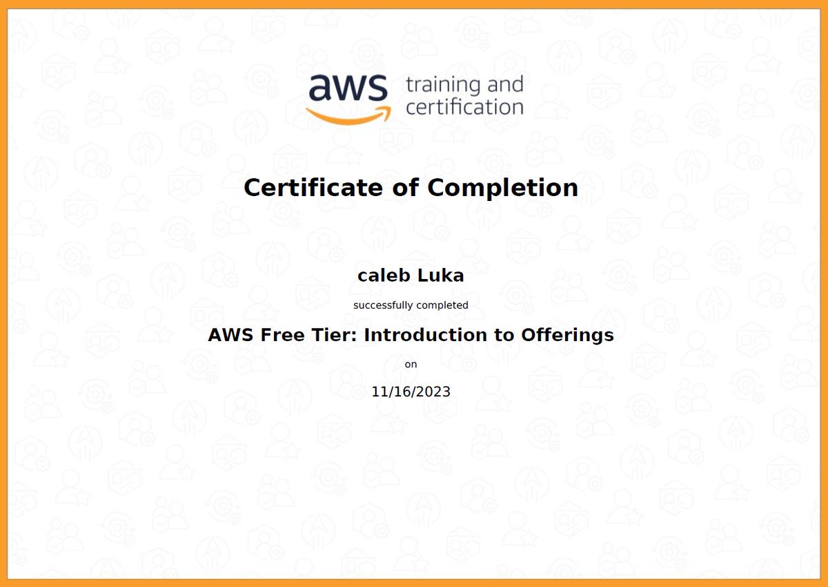 lukacaleb's tweet photo. By earning the AWS Certified Cloud Practitioner certification, you'll demonstrate your understanding of basic AWS cloud concepts and lay a solid foundation for further exploration and specialization in AWS services and offerings.
#aws https://t.co/SjjP1qkIsQ