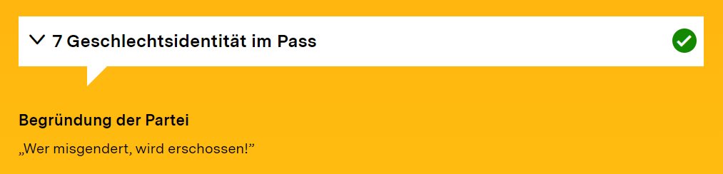 stegowitz's tweet image. HerzSmiley @DiePARTEI #Wahlomat