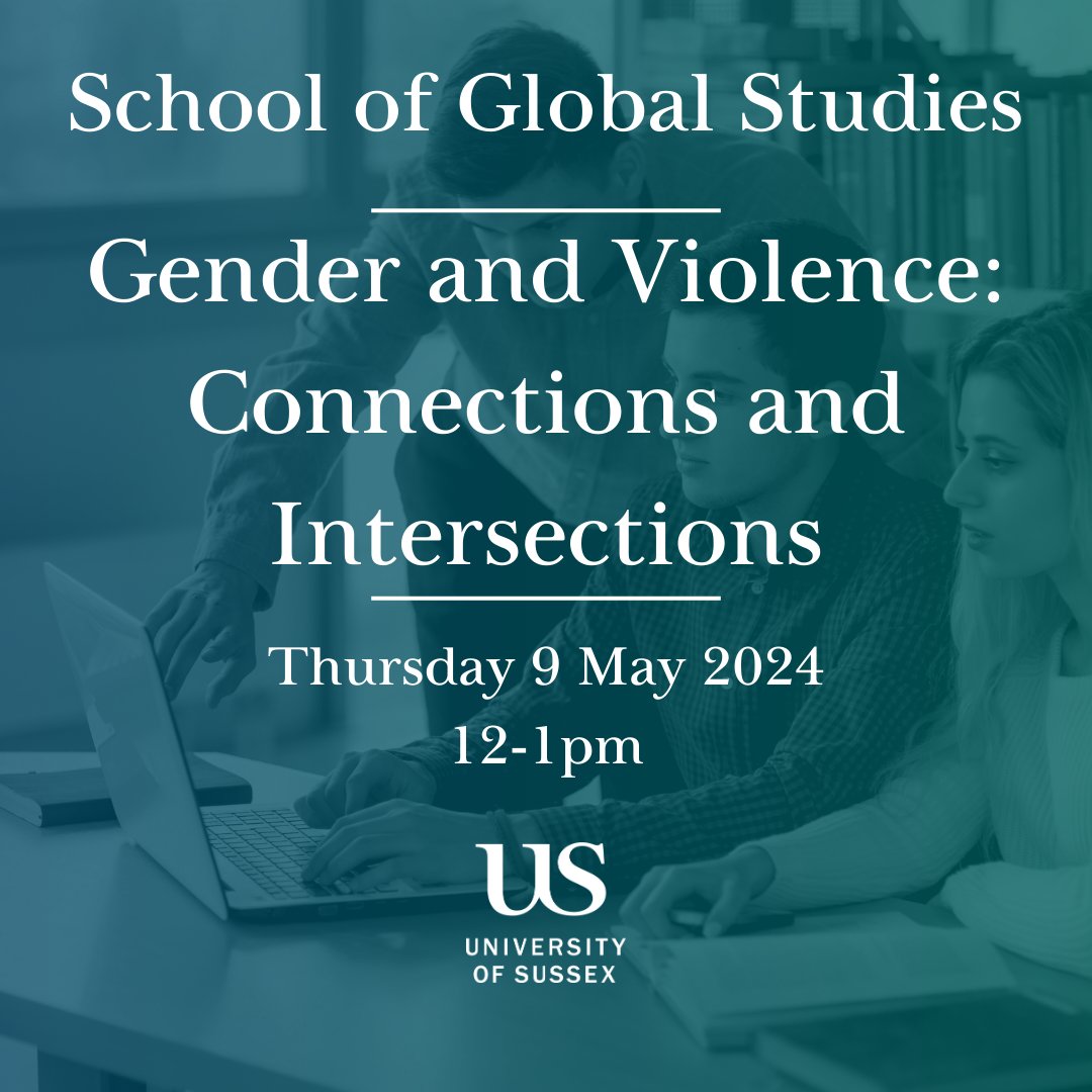 🌍Gender and Violence: Connections and Intersections 🗓️ Thurs 9 May (12-1pm) 📚Delivered by: Dr Lyndsay McLean Don't miss this FREE webinar that explores how violence perpetuates gender inequalities and is influenced by gender dynamics. Register: 🔗bit.ly/gendviol