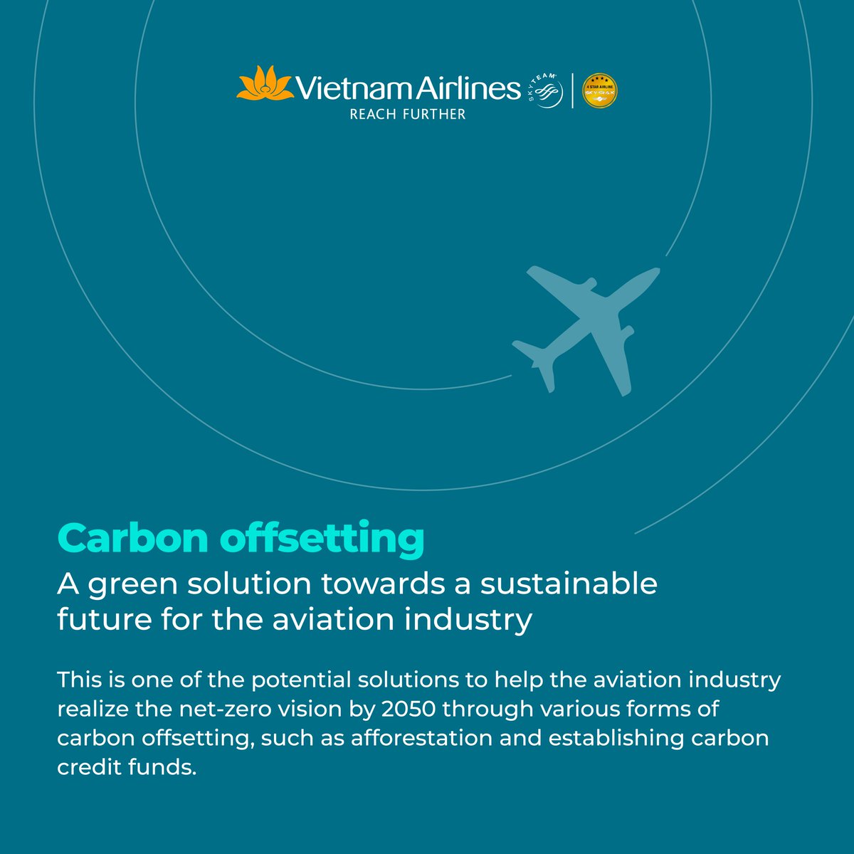 ♻️ Reducing carbon emissions is an ultimate goal for airlines to reach net zero by 2050.  ✈️ We support green initiatives by eliminating nylon wrap for onboard supplies, which cuts down our use of over 60 million nylon bags per year.  #VietnamAirlines