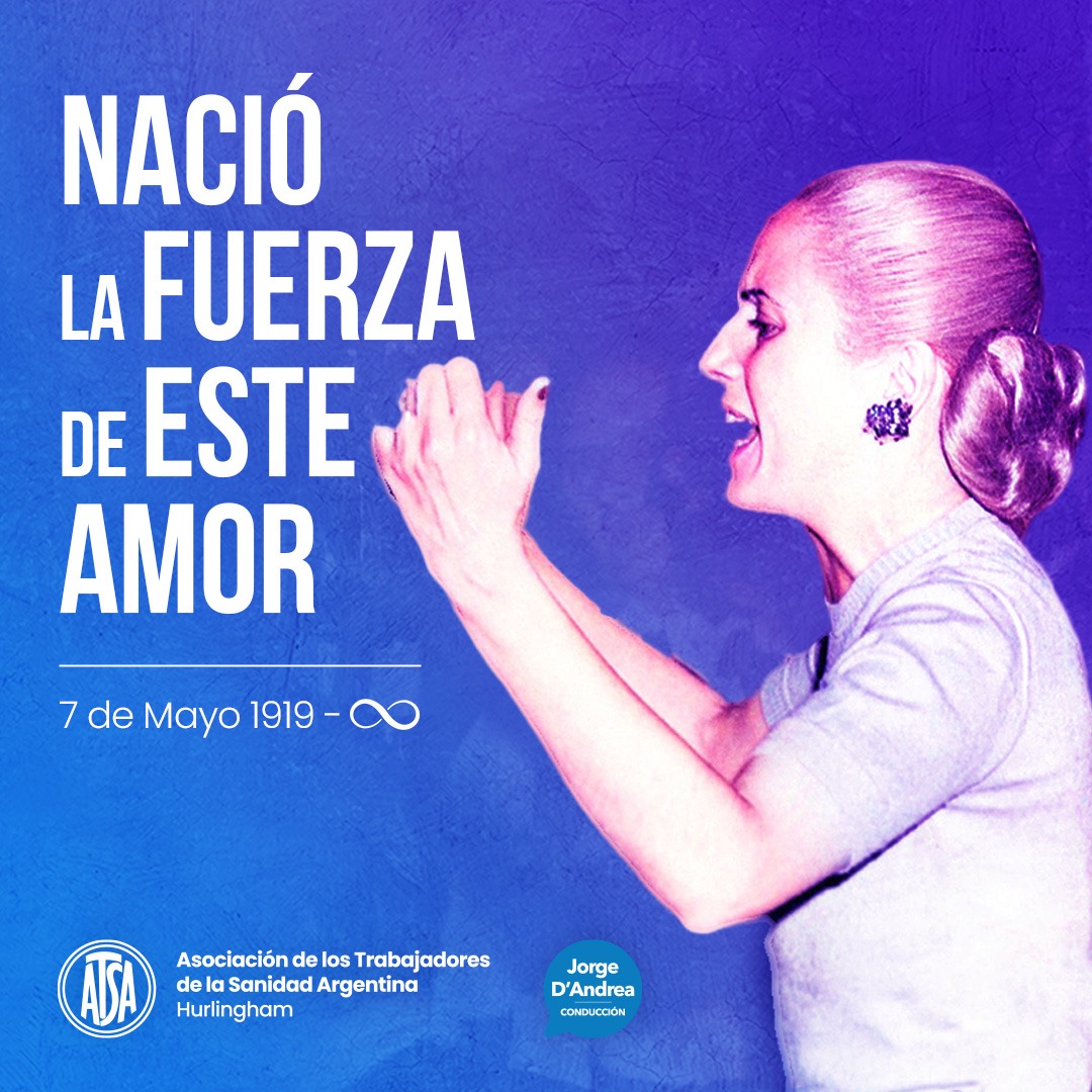 dandreajorge's tweet photo. En un nuevo aniversario del natalicio de #EvitaPerón reafirmamos nuestro compromiso de seguir trabajando por una Patria socialmente justa, económicamente libre y políticamente soberana.

Cambió la historia de nuestro país y vamos a cuidar su legado. 

#EvitaCumple
#EvitaEterna https://t.co/mr6Ax67I2Y
