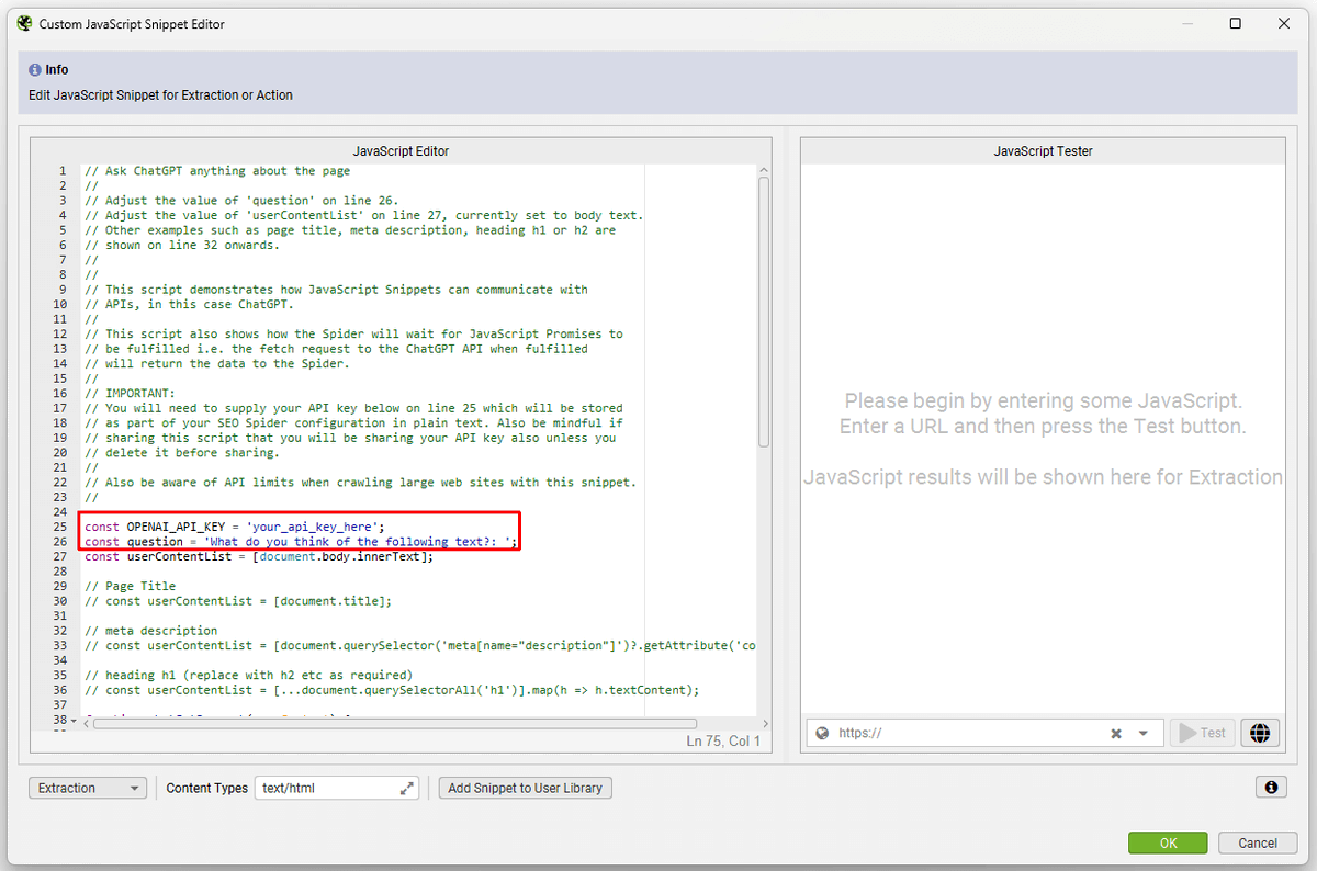 Screaming Frog announced a new update and it's HUGE. 

You can now run custom JavaScript, integrate with OpenAI , analyze N-grams and more!

This is the biggest update to Screaming Frog that I can remember. They've announced several new features that are going to give SEOs a lot