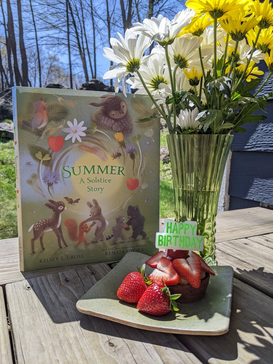 YAY! #SummerASolsticeStory launches today! Special thanks to talented artist Renata Liwska, editor Paula Wiseman & the team @simonkids, agent Mary Cummings, my amazing CPs and friends & family. So thankful🩷 Available now wherever books are sold! #kidlit #picturebook #newbook