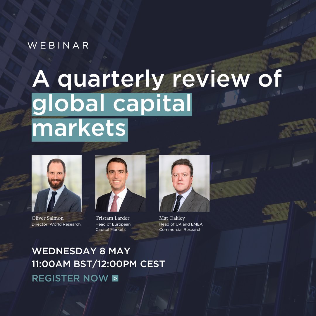 Will rate cuts provide the catalyst for a recovery in #RealEstate estate markets? 💻 Join the Taking Stock: A review of global real estate #CapitalMarkets webinar to find out: savills.zoom.us/webinar/regist…