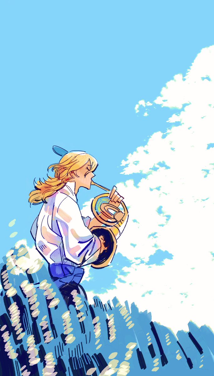 solo long hair shirt blonde hair 1boy holding white shirt  illustration images