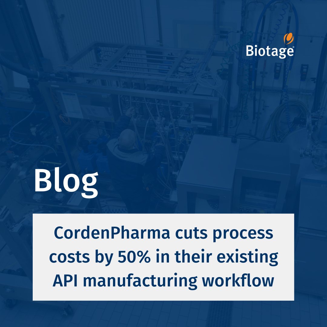Biotage's tweet image. CordenPharma implemented a large-scale flash chromatography system and pre-packed cartridges to their existing API manufacturing workflow. Learn more: hubs.ly/Q02wltwr0
 
#flashchromatography #purification #apimanufacturing