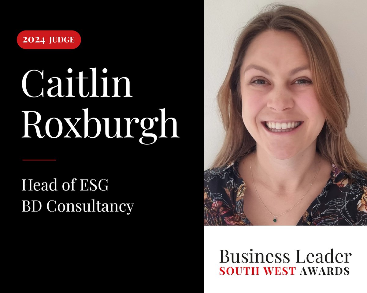 Introducing our #BLAwards24 Judge 💫 Meet Caitlin Roxburgh, Head of ESG at @BD_Consultancy 👏 It's great to have you with us this year, Caitlin.