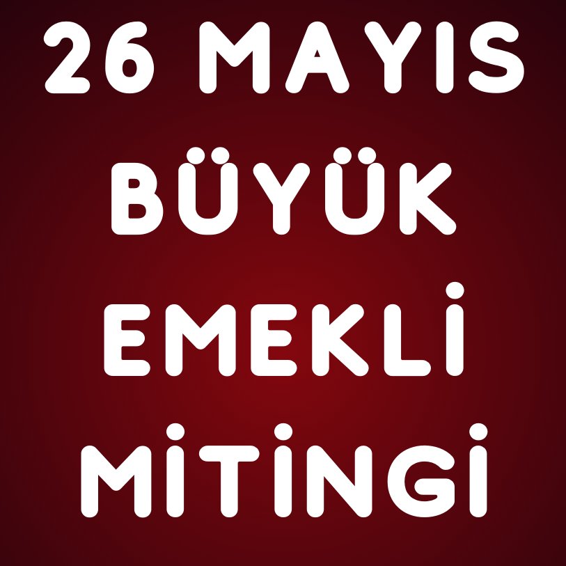 İnsanca hayat için insanca ücret!

Herkesi 26 Mayıs Pazar günü Ankara'da yapılacak olan 'Büyük Emekli Mitingi'ne davet ediyorum.
Emekli hakkını Cumhuriyet Halk Partisi ile alacak!

#EmekliHakkınaSahipCık
#KademeTalepDeğilHaktır
#Kademeliemeklilik
#emeklisiziistemiyor…