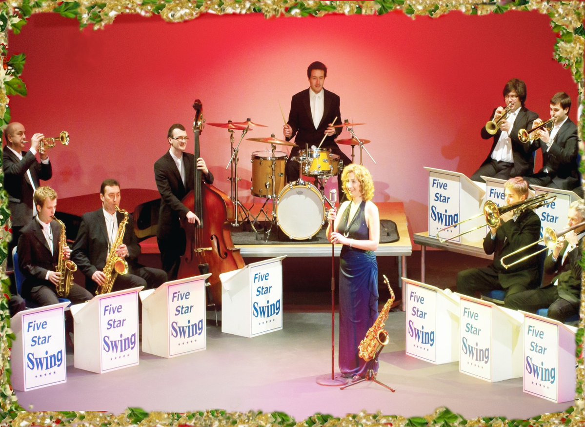 Swing 'n' sing-along into the festive season as @fivestarswing return to #Dudley on Tue 10 Dec with 'The Big Band at Christmas' matinee 🎷 🎅 🎟️ boroughhalls.co.uk/the-big-band-a…