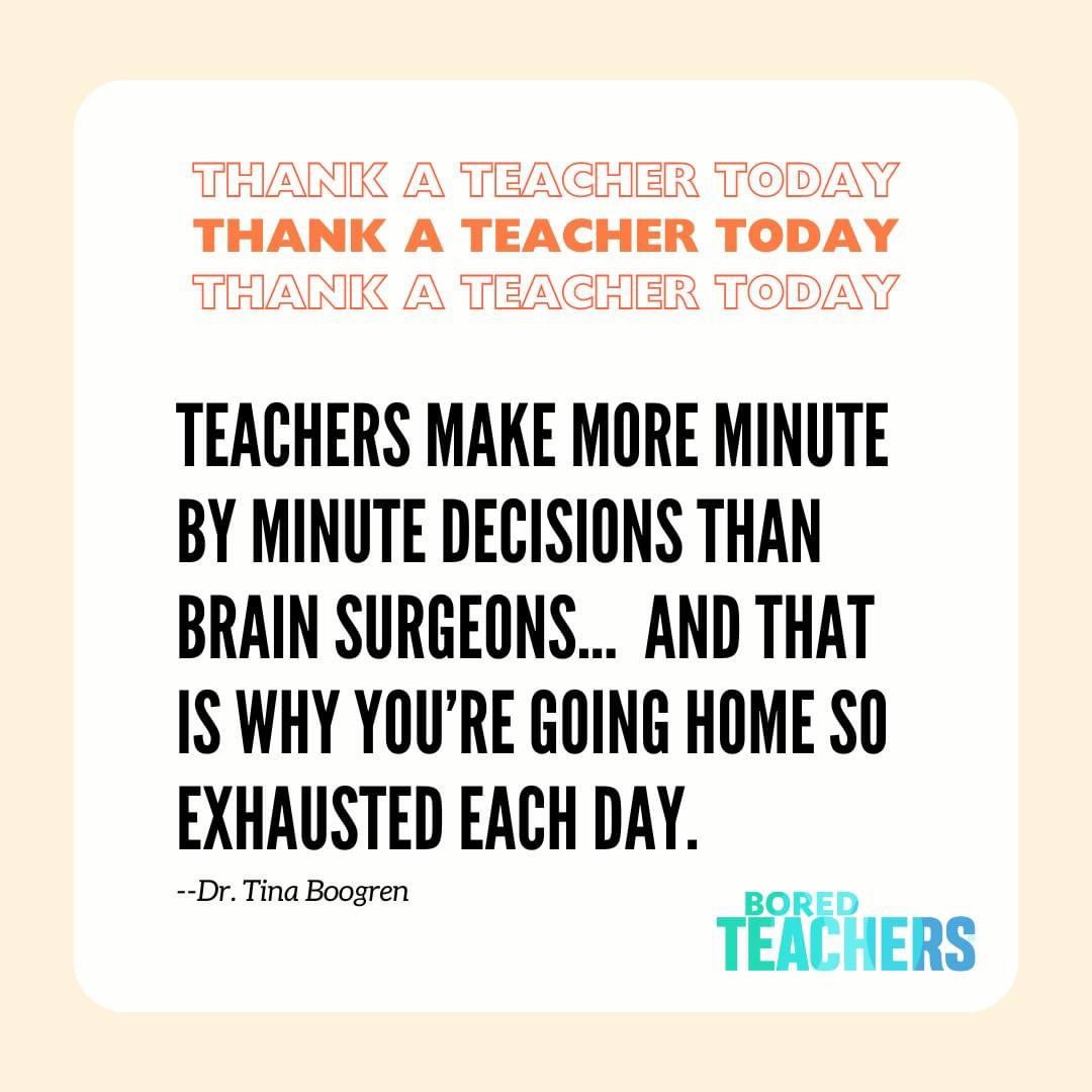 Teachers deserve mountains of respect and endless appreciation for the work they do every single day. Let's show them the love they deserve! 💙 #TeacherAppreciation #ThankYouTeachers #ThankATeacher