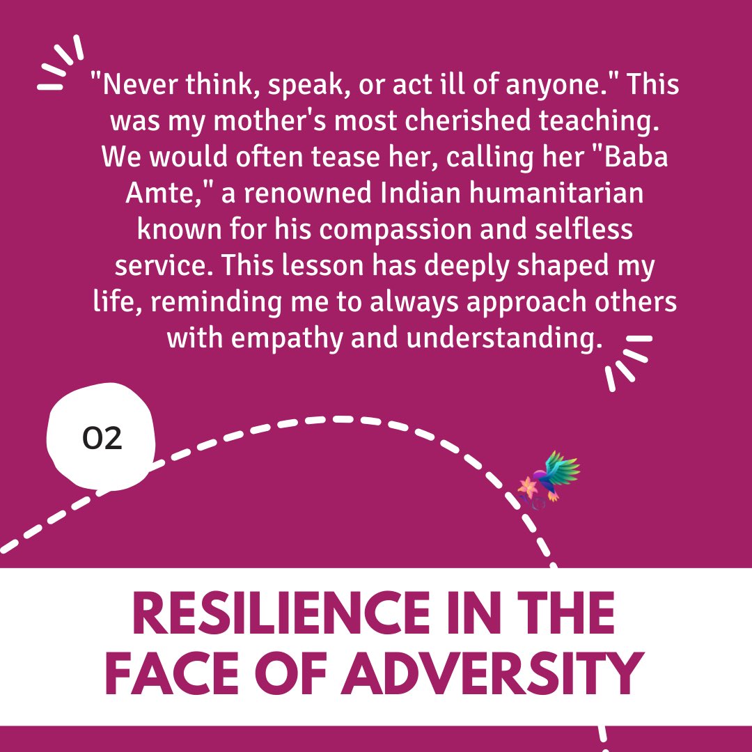 Resilience in the Face of Adversity is the second principle of Raj Laxmi Gaur's Four Plus One philosophy.  Learn more about her inspiring principles and how they fuel Mission Hummingbirds here: linkedin.com/pulse/honoring…