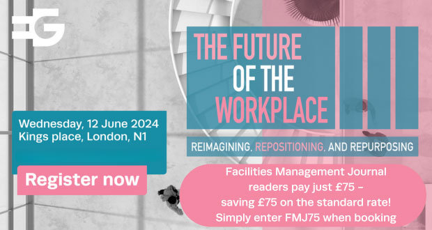 Save the date: @EGPropertyNews’s The Future of the Workplace conference is heading to London on Wednesday 12 June 2024. bit.ly/3Ub06aw #EGFOW