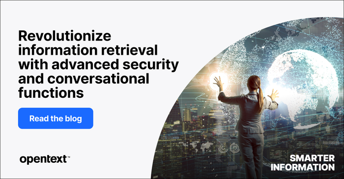Don't let compliance risks & legal challenges hinder your business growth. OpenText Aviator Search provides precision search and data extraction, ensuring your organization handles data securely across all repositories. Read the latest blog to learn more: blogs.opentext.com/introducing-op…