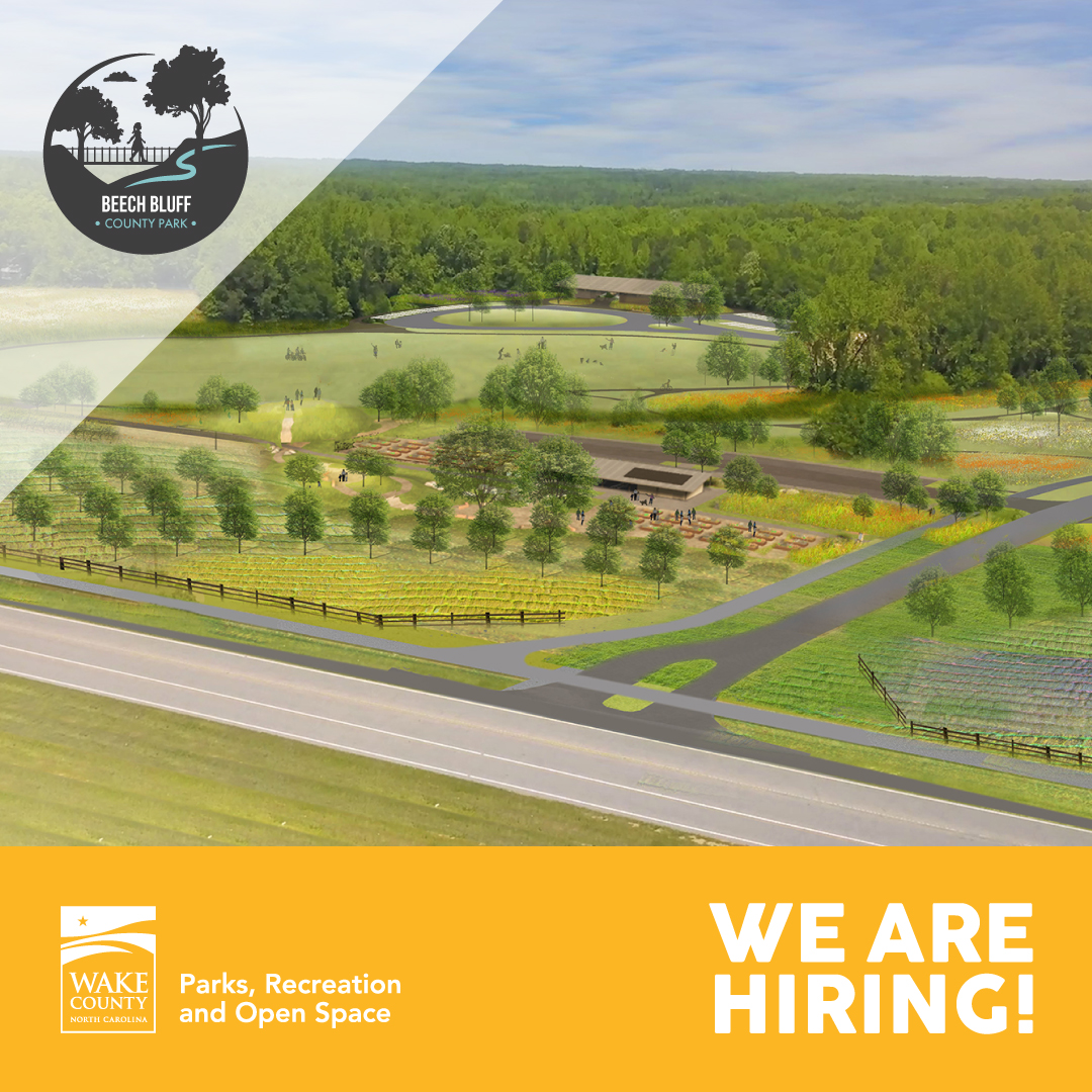 @WakeGovParks is currently hiring two Park Technicians of Agriculture at the brand new #BeechBluff County Park! Find out more and apply at: wake.gov/parks/careers.