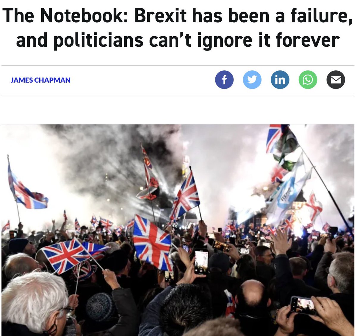 As long as Brexit is ignored by the people who wanted it, there can’t be a realistic assessment of what we do next. cityam.com/the-notebook-b…