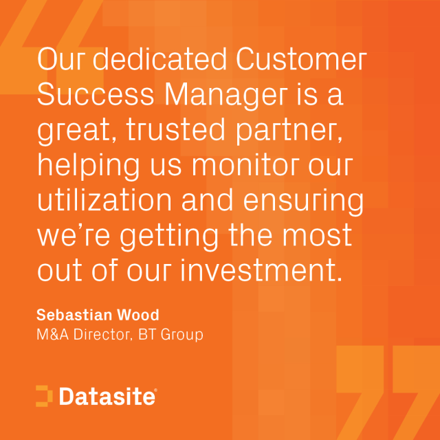 Datasite is where deals are made. To understand why, just ask the dealmakers themselves. Sebastian Wood, M&A Director at BT Group, explains the role Datasite has played for his business over more than ten years. #wheredealsaremade bit.ly/3WwQY1A