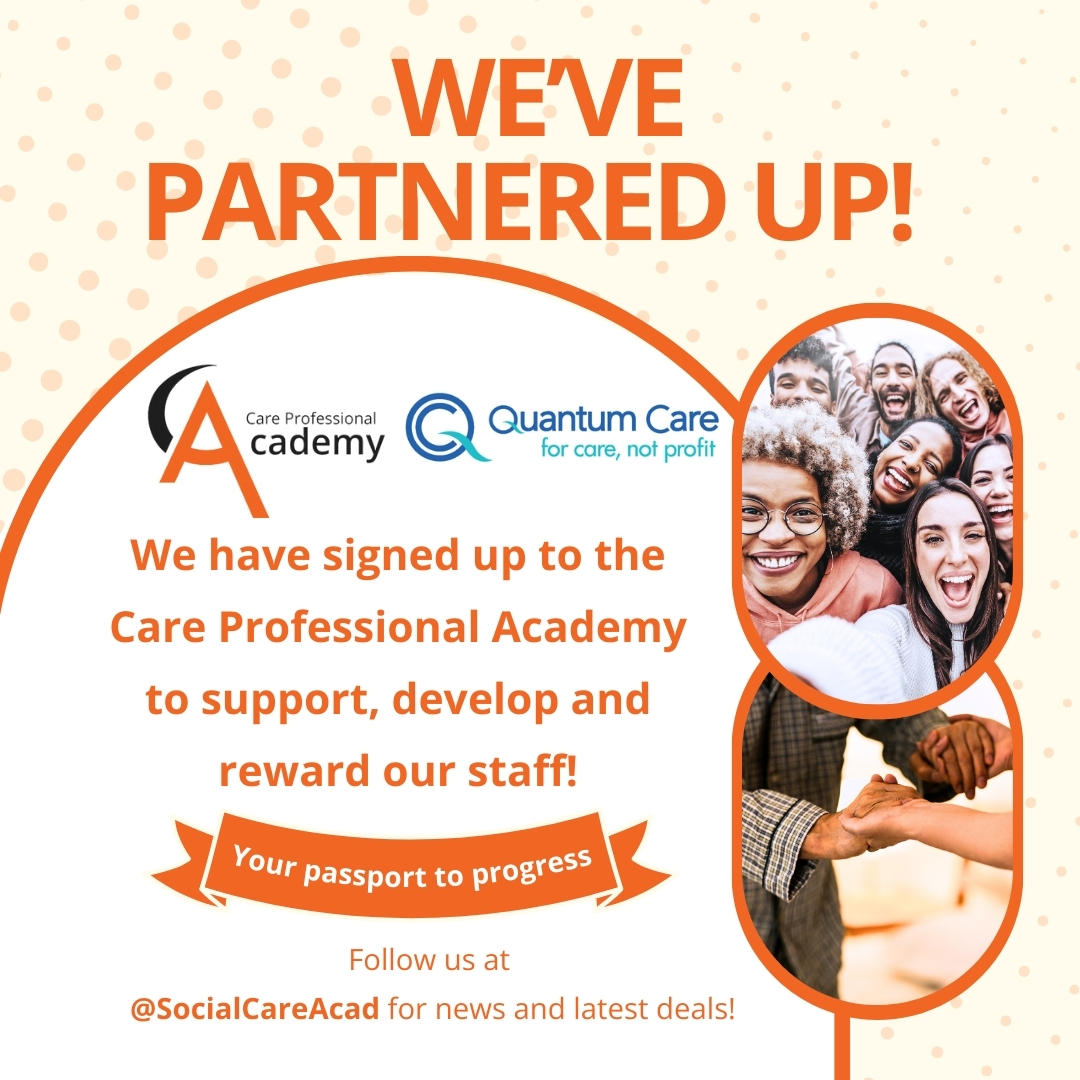 We’ve partnered up with @SocialCareAcad, so every member of our team can now access their own training skills passport all whilst receiving exclusive rewards! To find out more, follow them on socials @SocialCareAcad #QuantumCare #CareProfessionals