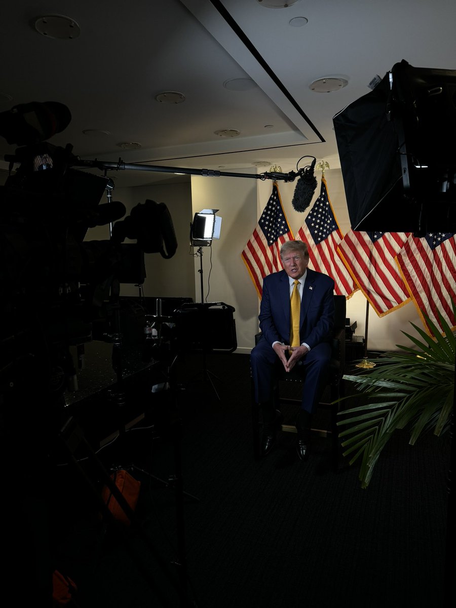 President @realDonaldTrump doing local WI and PA TV before heading to the courthouse 🇺🇸