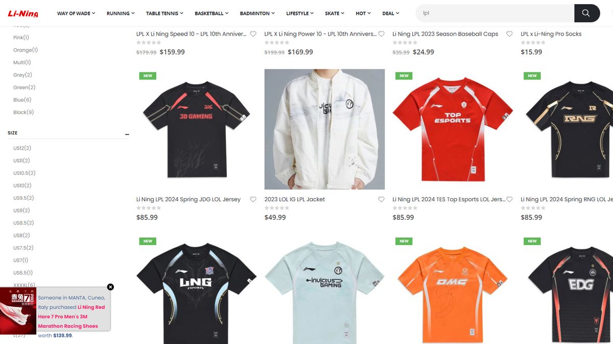 🚨YOU CAN OFFICIALLY BUY LPL JERSEYS!🚨

After years of struggle of being starved of authentic merch WE FINALLY HAVE ACCESS!!

Li-Ning (LPL sponsor and owner of LNG) has a website that delivers to the west!!

Not a sponsored tweet, just a glorious day for #LPL fans.

Link below