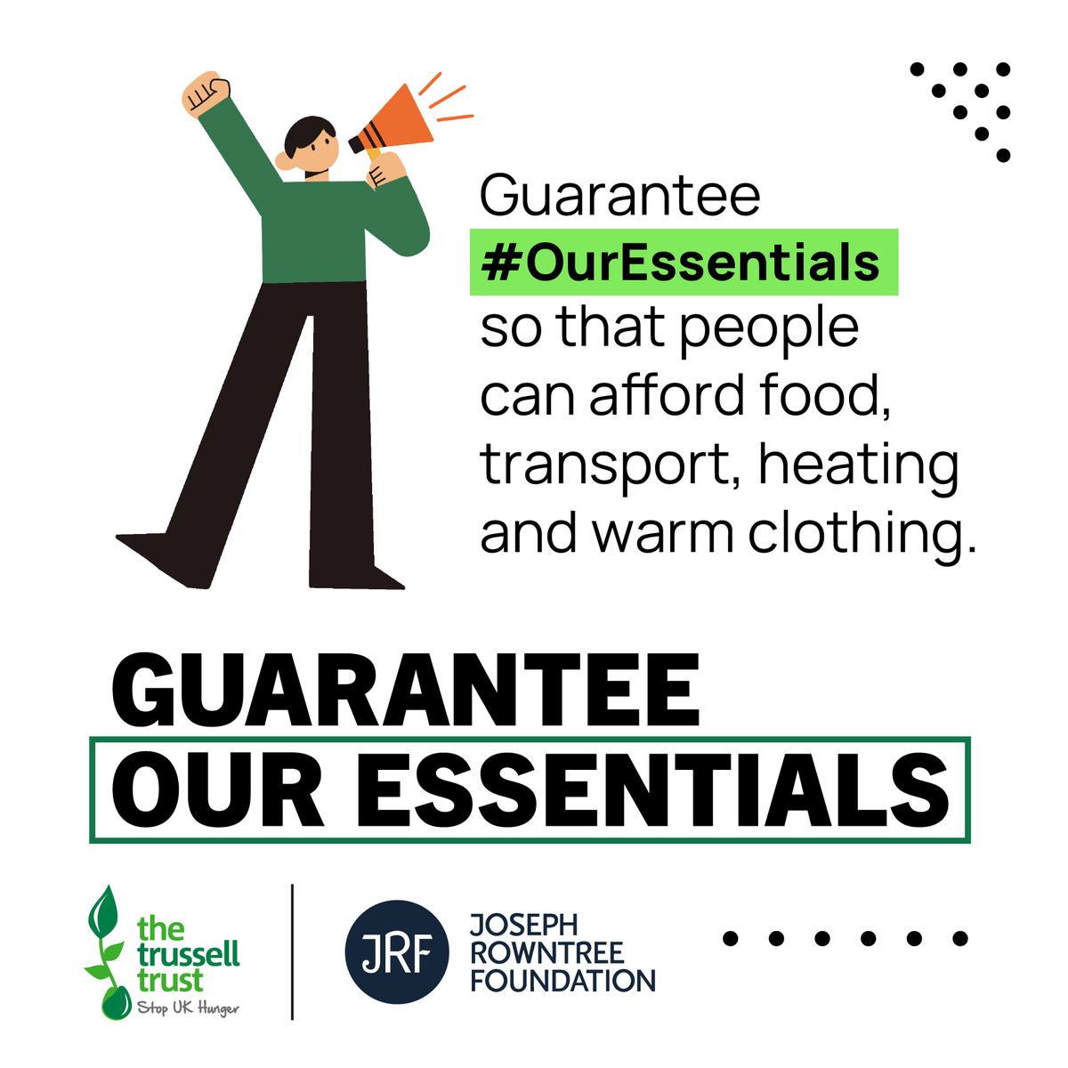 Any plan for a new economy must recognise the scale of the problem and the need to take action. An ambitious economic plan must put tackling hardship at its core. 📢 @TrussellTrust and JRF are calling on all political parties to guarantee that everyone can afford the essentials.