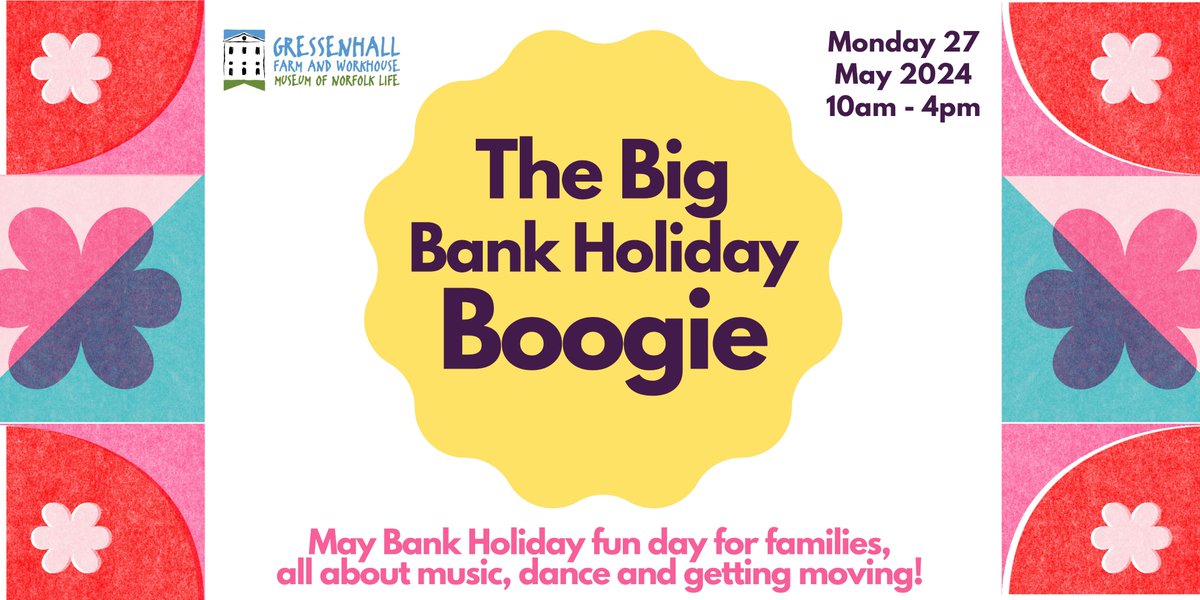 1x May Bank Holiday down, another to go; join us at #Gressenhall on 27 May for a good old knees up with all the family - all included with general admission! #BankHolidayBoogie @GlassHouseDance @NorfolkLibs @NorwichCastle