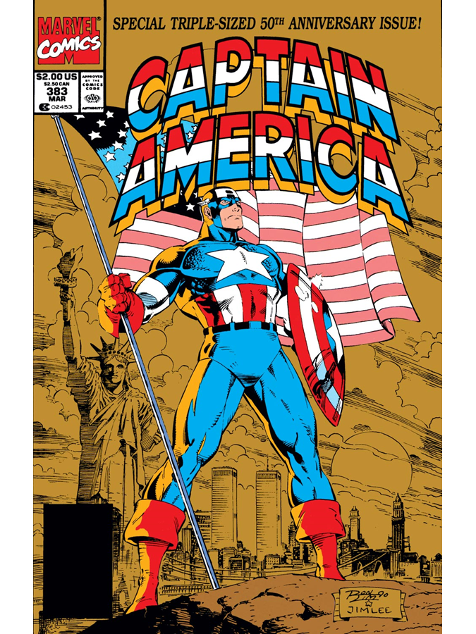 Captain America #383 cover dated March 1991.