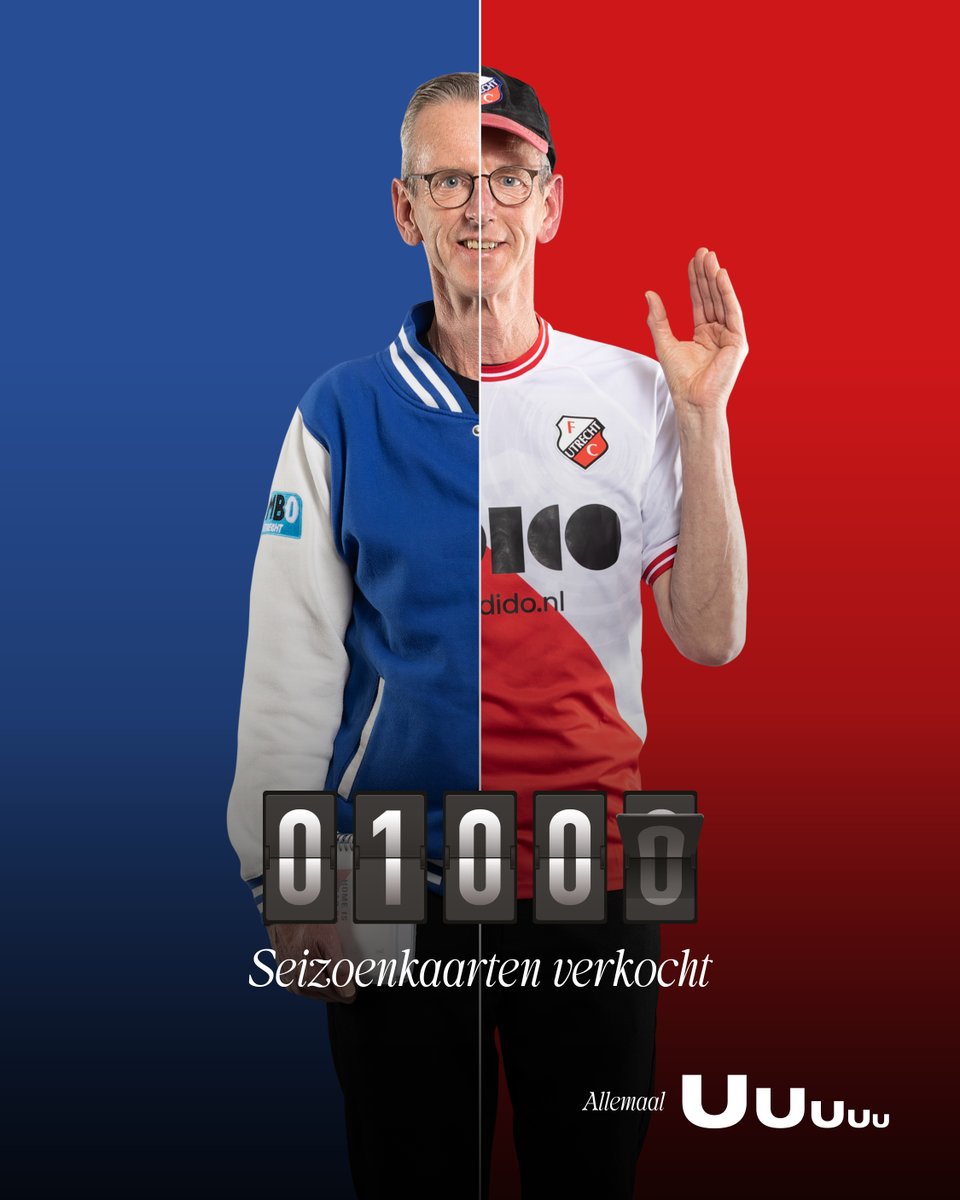 📢 Na 5 uur al meer dan 1.000 x 𝐔𝐔𝐔𝐔𝐔! ❤️🤍

🎫 Bestel jouw Seizoenkaart 👉 fcutrecht.nl/seizoenkaart