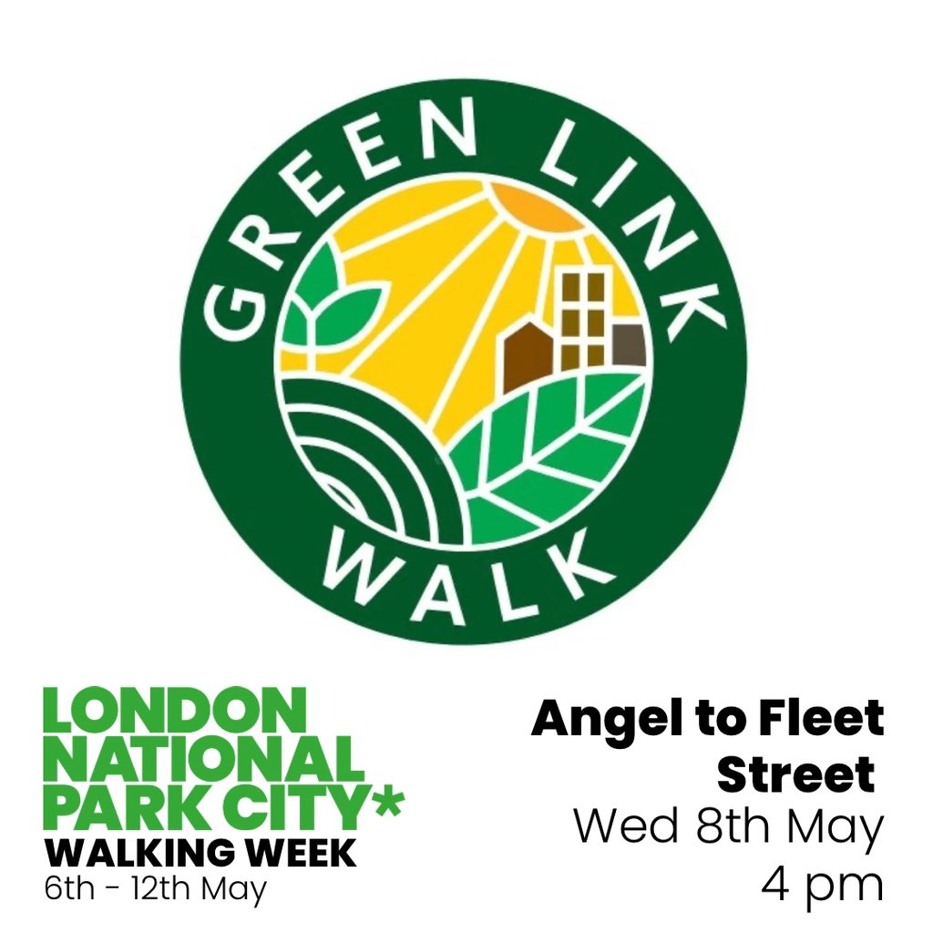 At 4pm Ranger @londonin360 will be leading a section of London’s newest walking route! 💚 community.nationalparkcity.org/events/green-l…