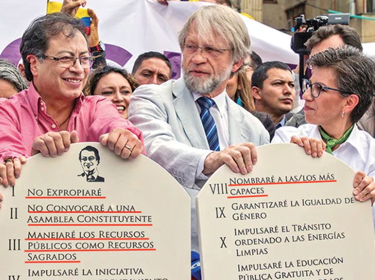 Mientras tanto,  para #DoctrinaConservadora,   #Partidoverde nos entrega lecciones de moral política,  el problema de #Colombia es el régimen,  Alvaro Gomez Hurtado, 
nada sacamos con sacar al desgobierno amoral y corrupto  del petro caos si no cambiamos al régimen....