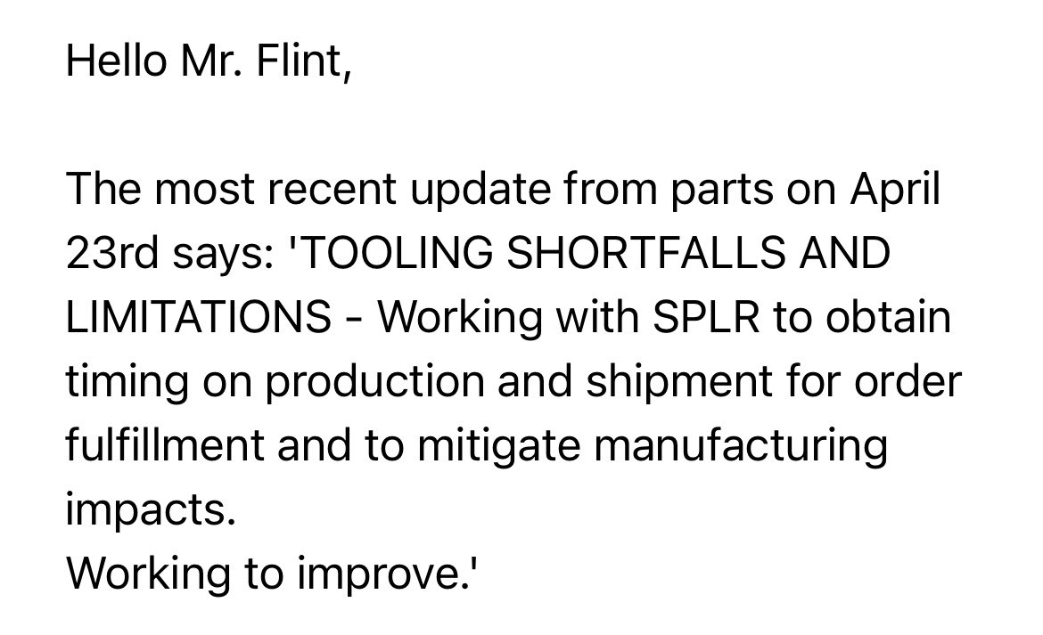 Josh Flint (@josh_flint) on Twitter photo This is the only info from <a href="/RamTrucks/">Ram Trucks</a>. What does that mean? Been waiting on this instrument cluster since Feb. 13. They keep giving me fake delivery dates that are always the first Monday of the month. <a href="/RamTrucks/">Ram Trucks</a> please buy back my lemon. You obviously can’t replace this part. This is the only info from <a href="/RamTrucks/">Ram Trucks</a>. What does that mean? Been waiting on this instrument cluster since Feb. 13. They keep giving me fake delivery dates that are always the first Monday of the month. <a href="/RamTrucks/">Ram Trucks</a> please buy back my lemon. You obviously can’t replace this part.