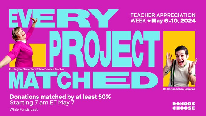 Would love to see this project funded! 
donorschoose.org/project/teache…