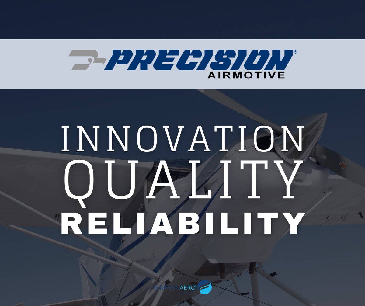We are proud to be a world leader in general aviation, manufacturing innovative, quality products that you can rely on!

#generalaviation #PrecisionAirmotive #quality