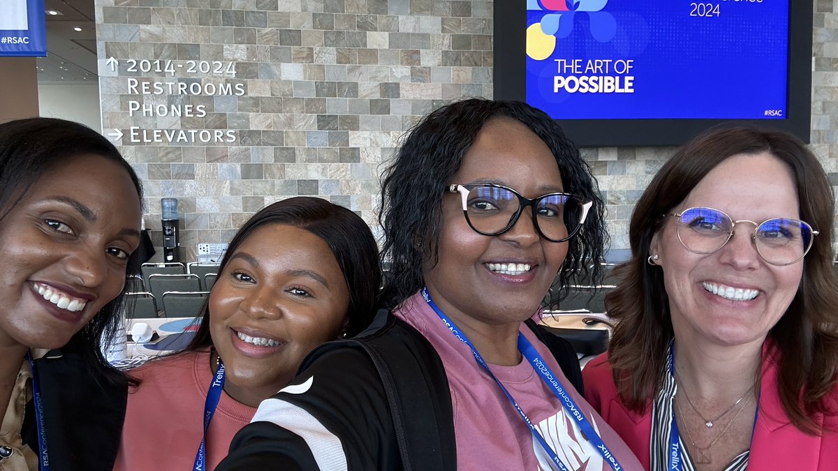Alright day #2 at <a href="/RSAConference/">RSAConference</a> 🎉 hard to top yesterday but let’s give it a go! #womenincybersecurity <a href="/CybersecGirl1/">Caitlin Sarian</a> <a href="/EngineerNoureen/">NoureenTheCyberMentor</a> <a href="/PurIntl/">PurePointInt'l</a> <a href="/sisinerdtweets/">Confidence Staveley</a>